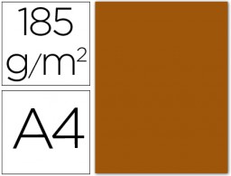 50h. cartulina Guarro A4 185g/m² marrón chocolate